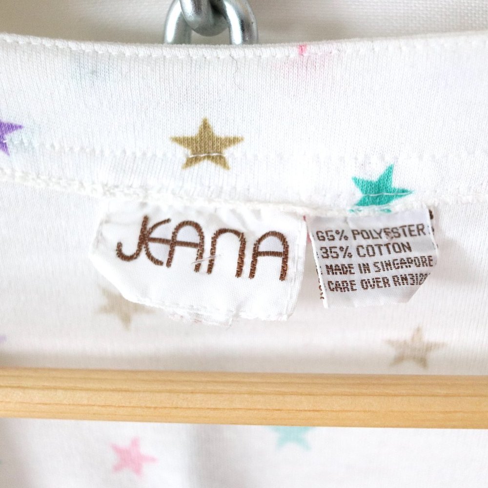 ❌SOLD❌vintage 80s 90s confetti stars soft knit tee - Picture 3 of 6